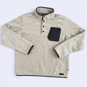 Nike ACG Polartec Fleece Snap T Pullover Grey Cream Rare